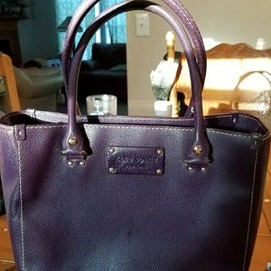 Kate Spade purple leather handbag